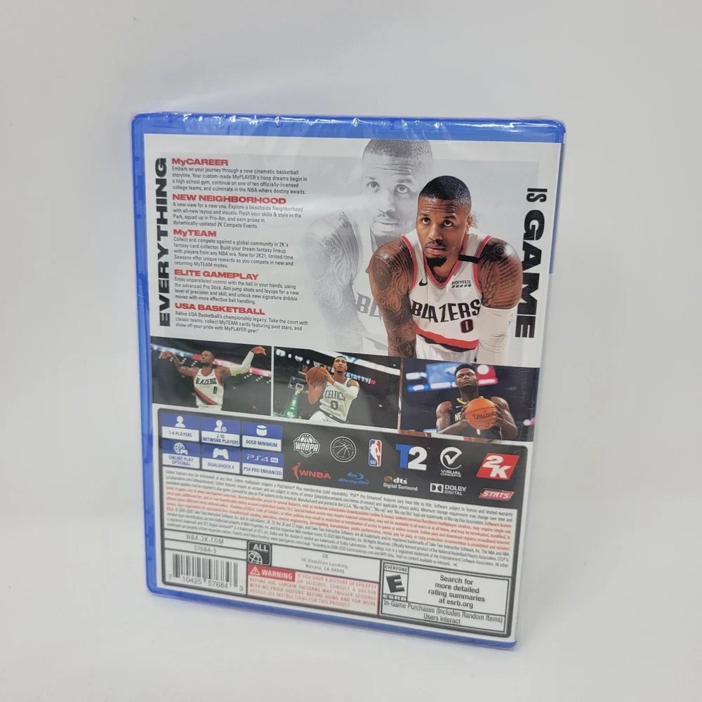NBA 2K21‎ PS4 Brand New Factory Sealed Sony PlayStation 4 Basketball Game